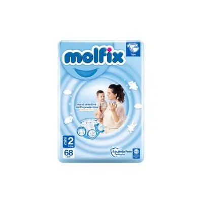 Picture of Molfix Baby Diaper Belt 2 Mini 3 to 6 kg 68 Pcs Pack, Turkey