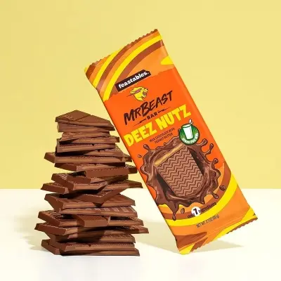 Picture of Mr. Beast Bar Deez Nutz Milk Chocolate With Peanut Butter, USA