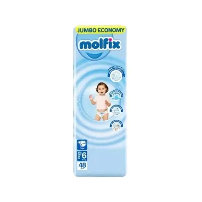 Picture of Molfix Baby Diaper Belt 6 Extra Large 48 Pcs Pack, Made in Turkey