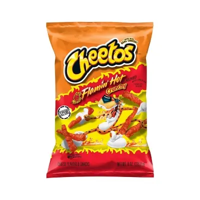 Picture of Cheetos Flaming Hot Crunchy Chips 227gm, Made in USA