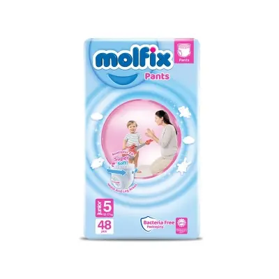 Picture of Molfix Baby Diaper Pants 5 Junior 12-17 kg, Made in Turkey