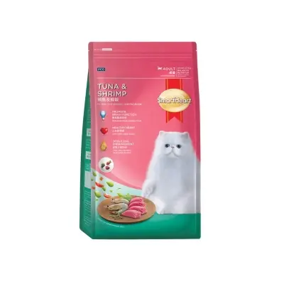 Picture of SmartHeart Adult Dry Cat Food Tuna & Shrimp 1.2kg Pack