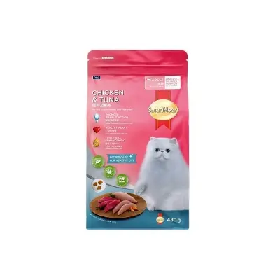 Picture of SmartHeart Adult Cat Food Chicken & Tuna 480g Pack