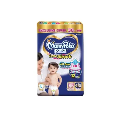 Picture of Mamypoko Large Pants 9-14kg Baby Diaper 48 Pcs Pack