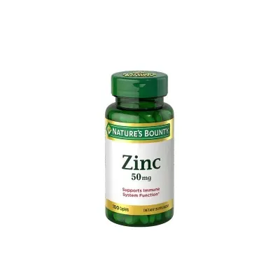 Picture of Nature's Bounty Zinc 50mg 100 Capsules, Made in USA