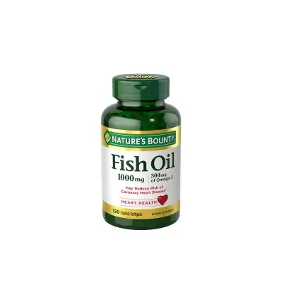 Picture of Nature's Bounty Fish Oil 1000mg 120 Capsules, Made in USA