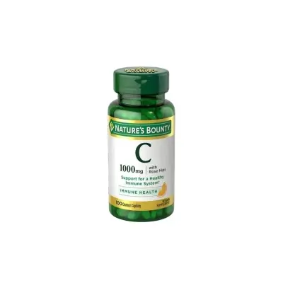Picture of Nature's Bounty Vitamin C 100 Capsules, Made in USA