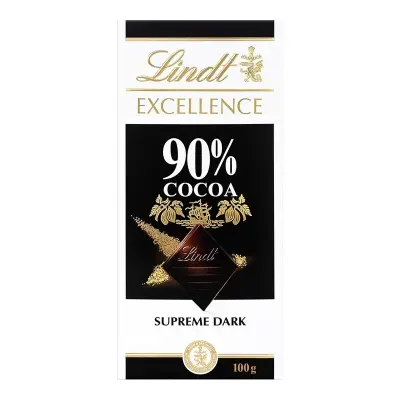 Picture of Lindt 90% Dark Chocolate 100gm Pack