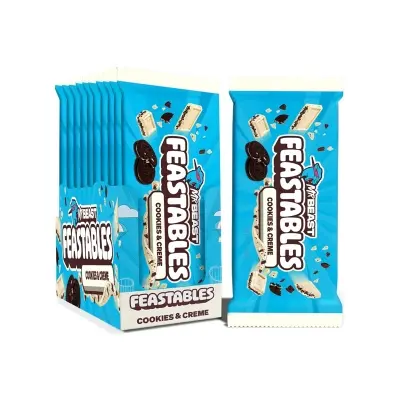 Picture of Mr Beast Feastables Chocolate Cookies & Creme 60g Pack,  Made in USA