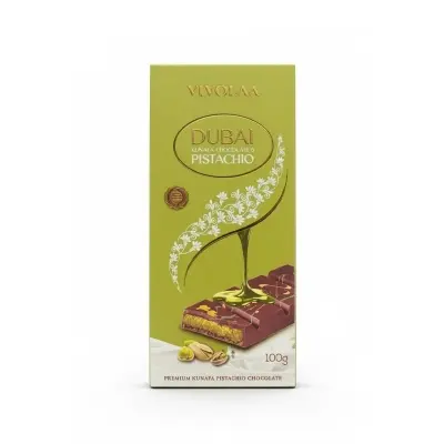 Picture of VIVOLAA Dubai Kunafa Chocolate Pistachio 100gm Wholesale Express BD