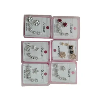 Picture of Earrings for Women- 3 Pair