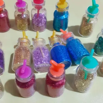 Picture of Magic or Jelly Balls with Bottles - 15 Bottles (Multicolor)