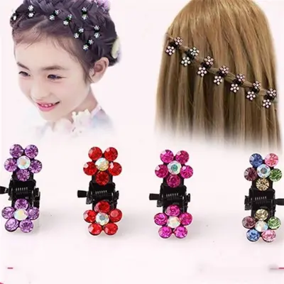 Picture of 12 Piece Kids hair Claw Clip Mini Floral | Butterfly | Diamond | Stone