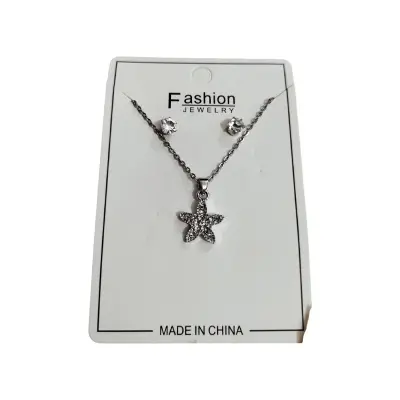 Picture of Cute Necklace Set With Locket | Flower Heart Circle Star Shape| Medium Long|