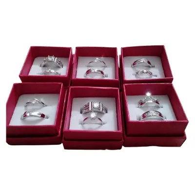 Picture of Couple Lover Finger Rings Men And Women-2Pcs