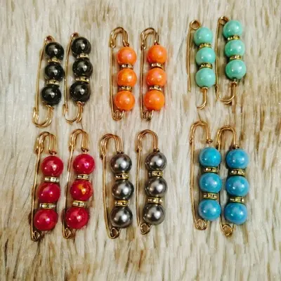 Picture of Hijab Pin Beautiful /Brooches Best Qualityfull Imported Products For Women and girl (8 Pcs)