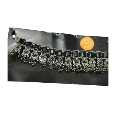 Picture of Stone Choker Necklace Set With Earring| beautiful Trendy gorgeous Choker Necklace Set