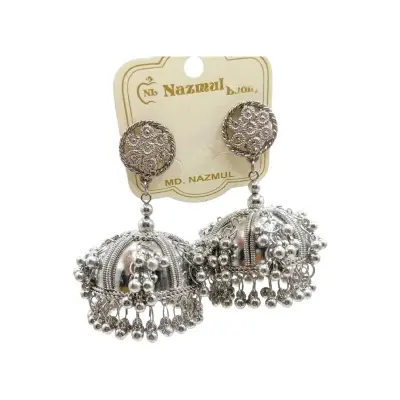 Picture of Beautiful oxidised polish jhumka earring for women