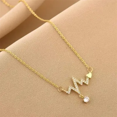 Picture of Cute Slim Chain Necklace Neck Jewelry Chain Locket for Women Girls ( Random pathano hobe)