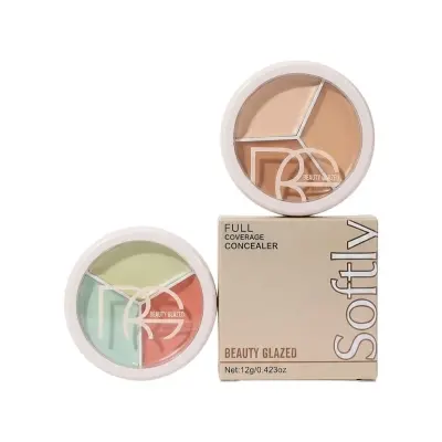 Picture of Beauty Glazed Softly 3 Colors Concealer Palette - 33 gm - 1 Piece