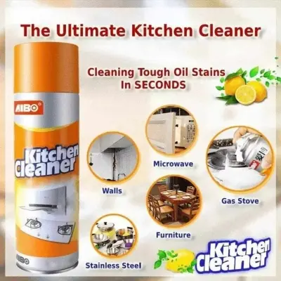 Picture of Multi-Purpose Foam Cleaner Kitchen Cleaner Spray Grease Stain Remover 500ml Oil Stain Kitchen Cleaner With Fragrance Removes Unwanted Stains