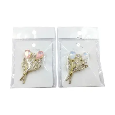 Picture of Stone & Metal Brooch /Hijab Pin/ Saree Pin for Women  - 1 Piece - Brooch - Brooch for Women - হিজাব পিন