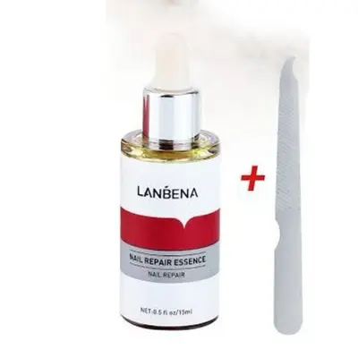Picture of Lanbena Nail Repair Essence is used to treat and repair damaged or infected nails