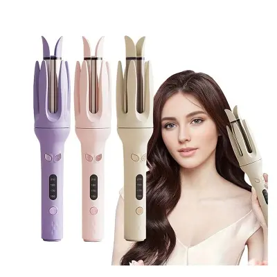 Picture of Iron with Adjustable Temperatures Anti-scald Wavy Curly Hair Roller Stick for Women uk Plug Automatic Hair Curling Iron
