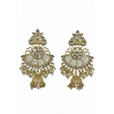 Picture of Exquisite Multani Handcrafted Earrings South Indian Inspired Traditional Bari Jewelry Ideal for Ethnic Wear & Special Occasions