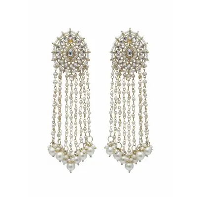 Picture of Exquisite Multani Handcrafted Earrings South Indian Inspired Traditional Bari Jewelry Ideal for Ethnic Wear & Special Occasions