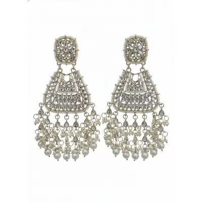 Picture of Exquisite Multani Handcrafted Earrings South Indian Inspired Traditional Bari Jewelry Ideal for Ethnic Wear & Special Occasions