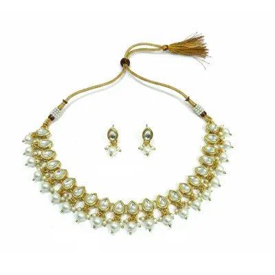 Picture of Kundan Choker Set Jewelry Unisex Fashion Necklaces And Pendants Accessories