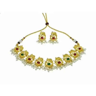 Picture of International Grated In Indian Sita Har Gold Plated Jewellery SeNecklacet For Women - Necklace