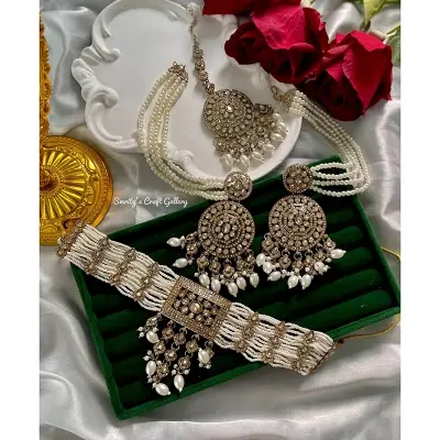 Picture of Matte finish premium quality combo Indian Set for women/girl/lady Din