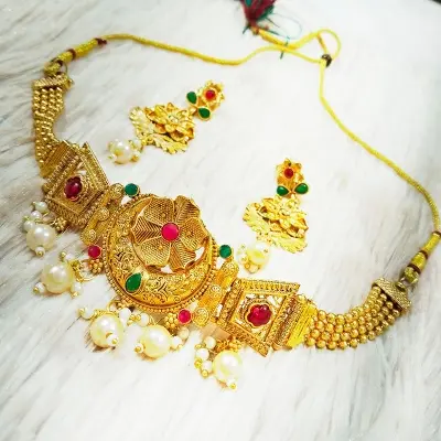 Picture of International Grated In Indian Sita Har Gold Plated Jewellery SeNecklacet For Women - Necklace