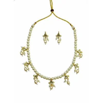 Picture of Traditional Fashion weadding party bridal choker necklace set &earring set /bridal jewellery set /fashionable choker set for girls - Necklace For