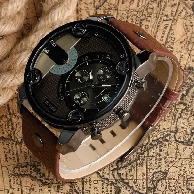 Picture of New Design PU Leather Belt Quartz Watch for Men