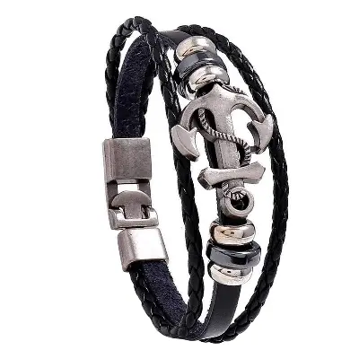 Picture of Stainless Steel  Breslet for Men Black