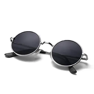 Picture of Round Sunglasses Women Black Classic Sunglasses Brand Design