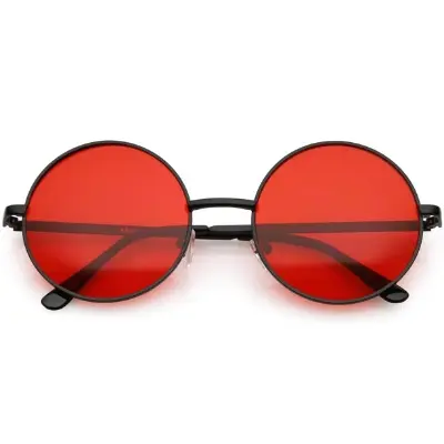 Picture of Style Small Round Shape Red Sunglasses For Women