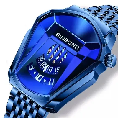 Picture of Top brand luxury business class high quality new collection binbond men watch - Blue