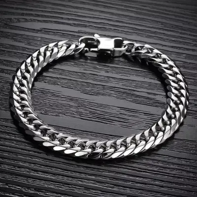 Picture of Stainless Steel chain on hand for Men bracelet