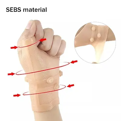 Picture of 1Pcs Golfer Silicone Magnetic Anti Arthritis Compression Therapy Gloves Rheumatoid Hand Pain Wrist Hand Support Strap Glove