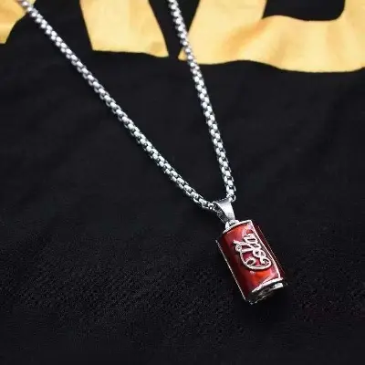 Picture of Styles Chain Hip-hop Jewelry Necklace Pendant Accessories Rapper Gift Silver