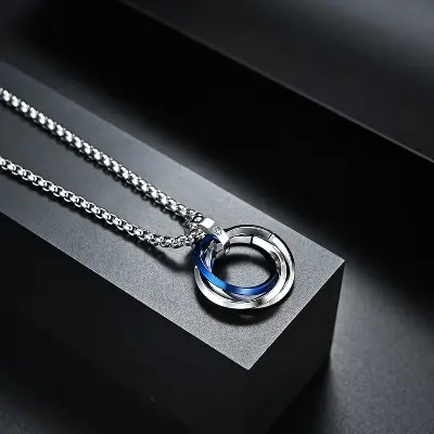 Picture of Superb Quality - Korean fashion steel necklace metal chain minimalist accessories - Trend and Needful - Understated Sophistication