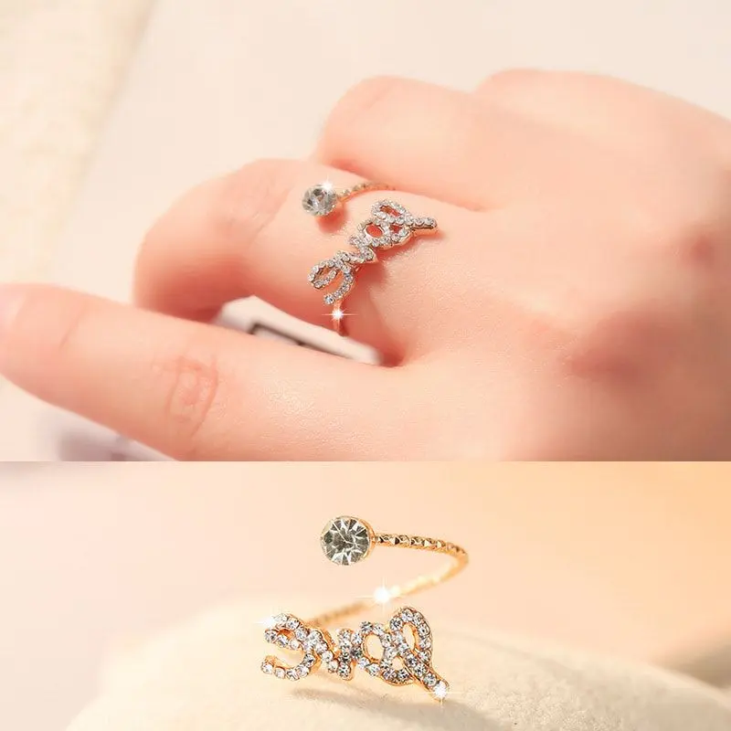 Picture of Flower Ring for Woman Big Love Jewelry Fashionable Accessory