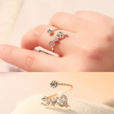 Picture of Flower Ring for Woman Big Love Jewelry Fashionable Accessory