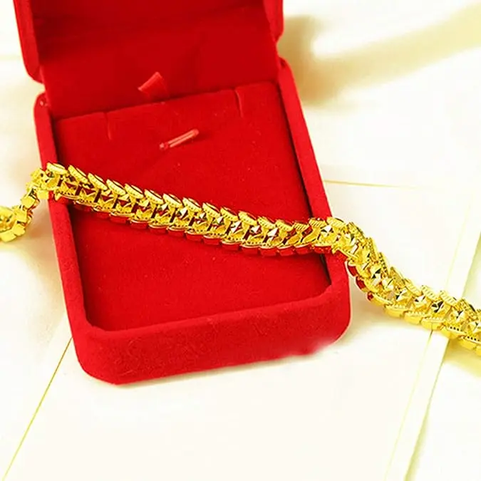 Picture of Versatile -Choice and Remark -Indian Latest Designs Gold Plated Bracelet Model For Men- Avant-garde Remarkable - Disclose Styles & Luxe