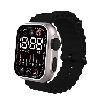 Picture of Black Square Dial Digital Watch  for Women