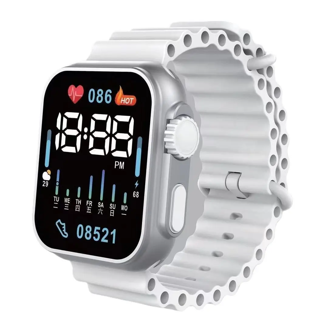 Picture of Black Square Dial Digital Watch  for Women